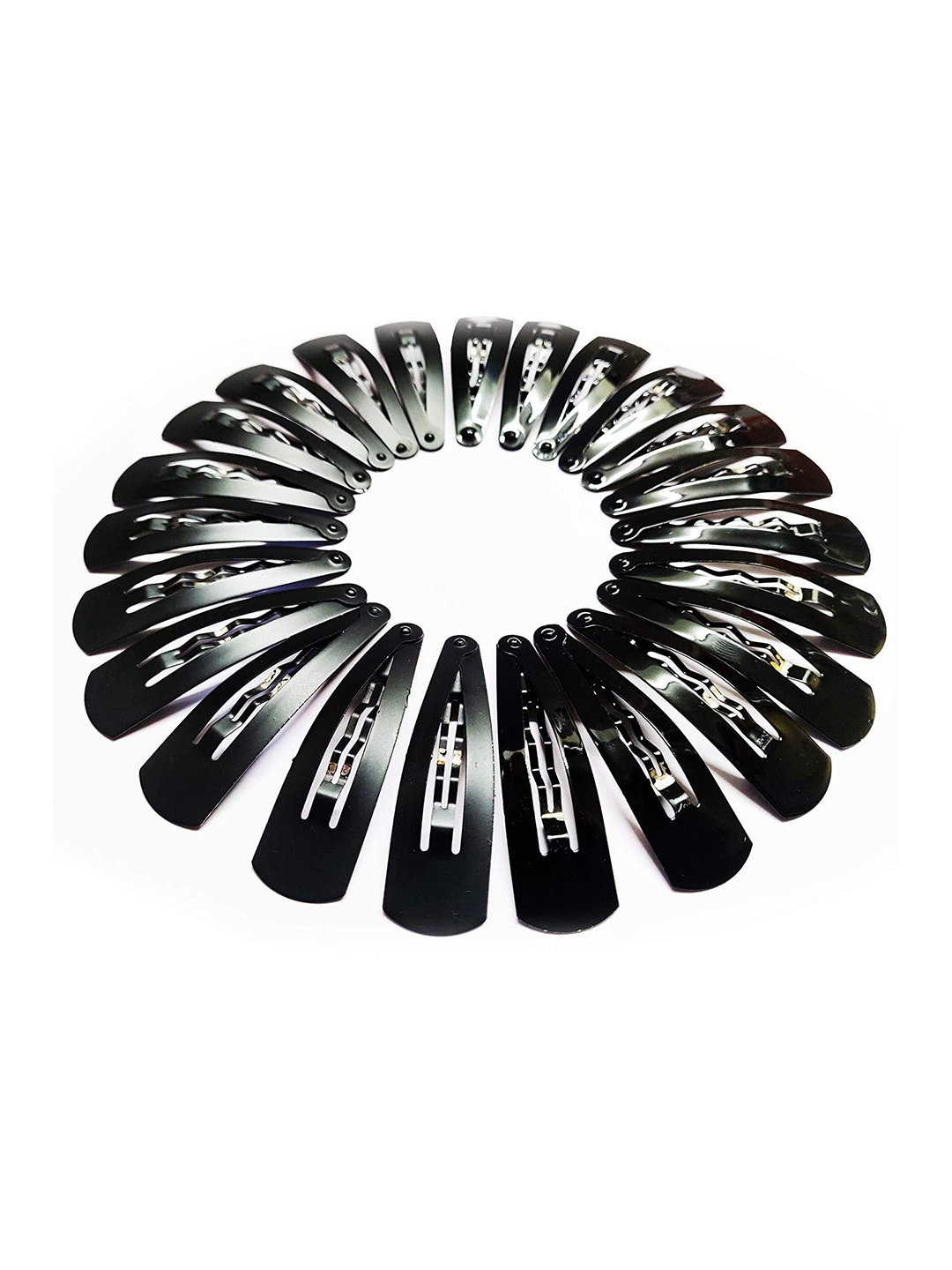 

CHANDERKASH Women Pack of 12 Black Tic Tac Hair Clip