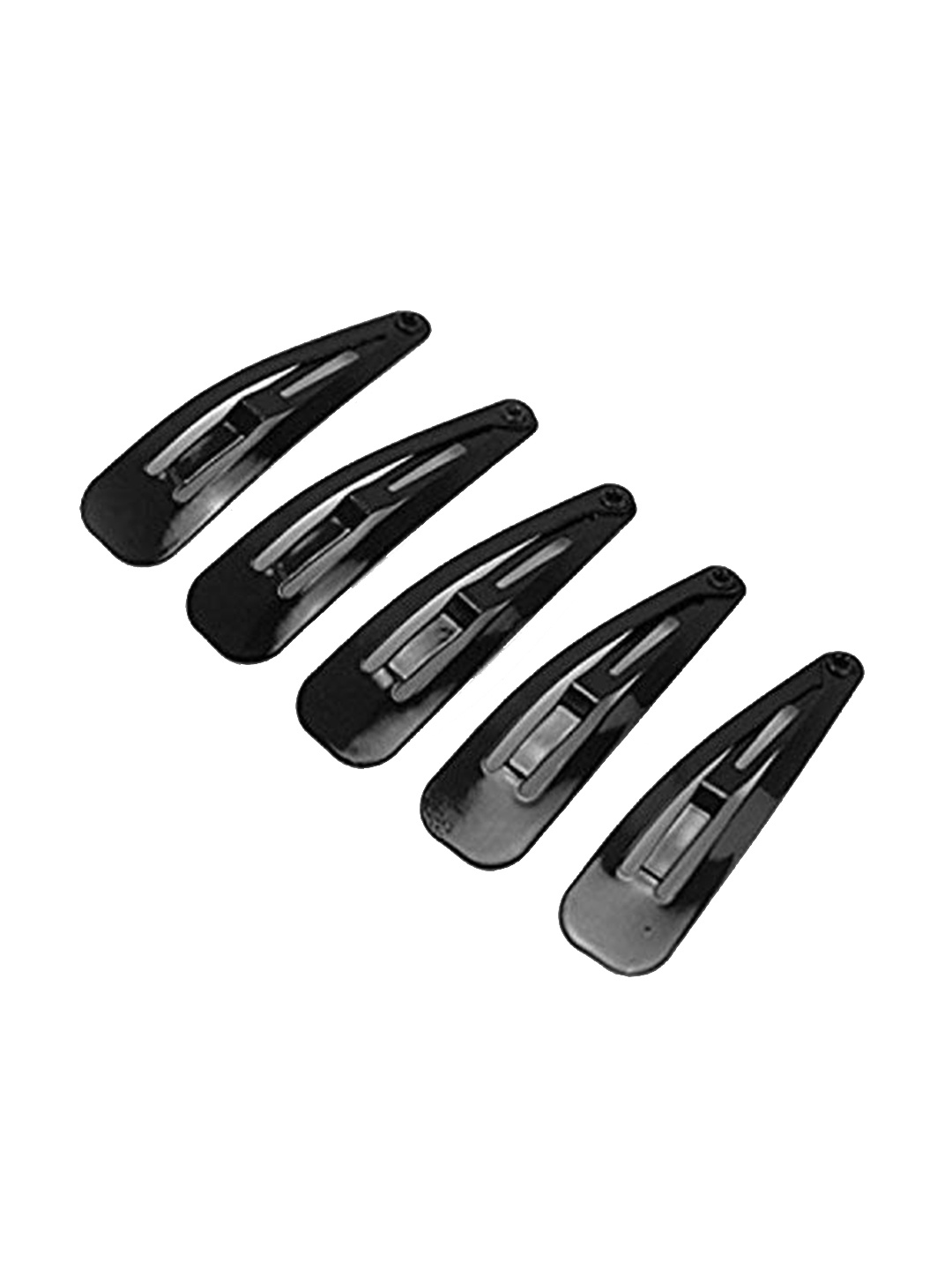 

CHRONEX Pack Of 12 Metal Black Tic Tac Hair Clips