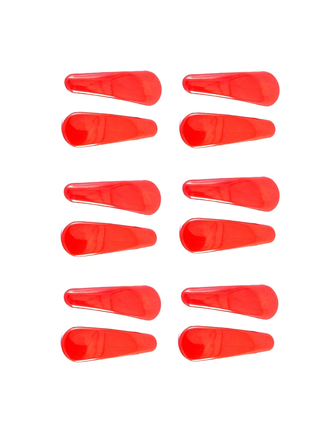 

CHRONEX Women Red Set of 6 Tic Tac Hair Clip