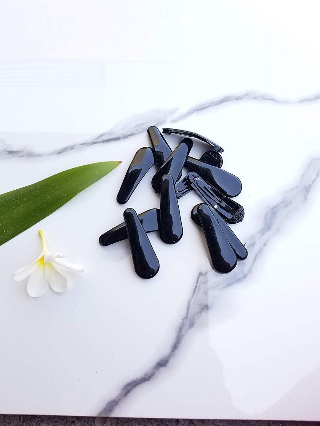 

CHRONEX Pack of 6 Pairs Solid Black Color Tic Tac Hair Clips