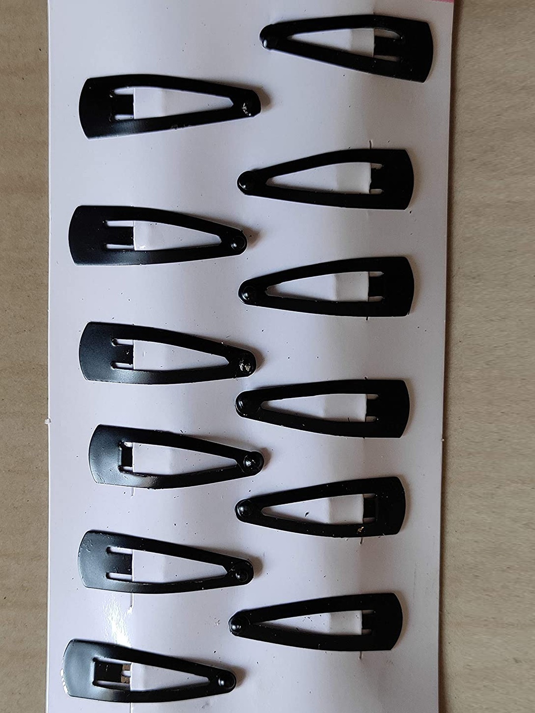 

CHRONEX Set of 24 Metal Printed Tic Tac Hair Clips, Black