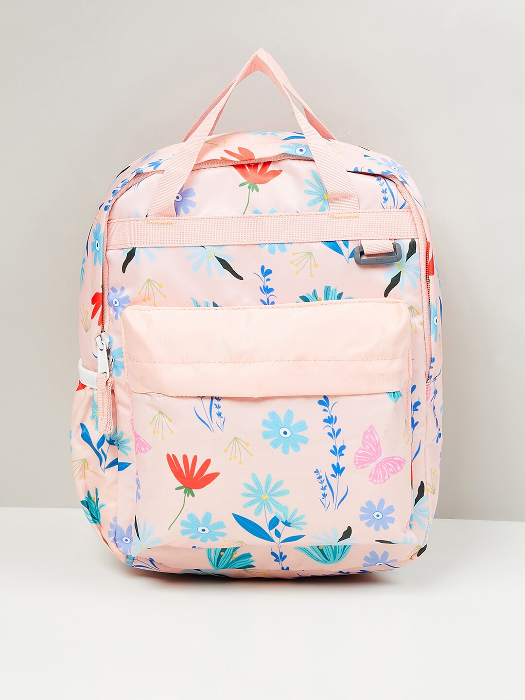 

max Girls Pink & Blue Graphic Backpack
