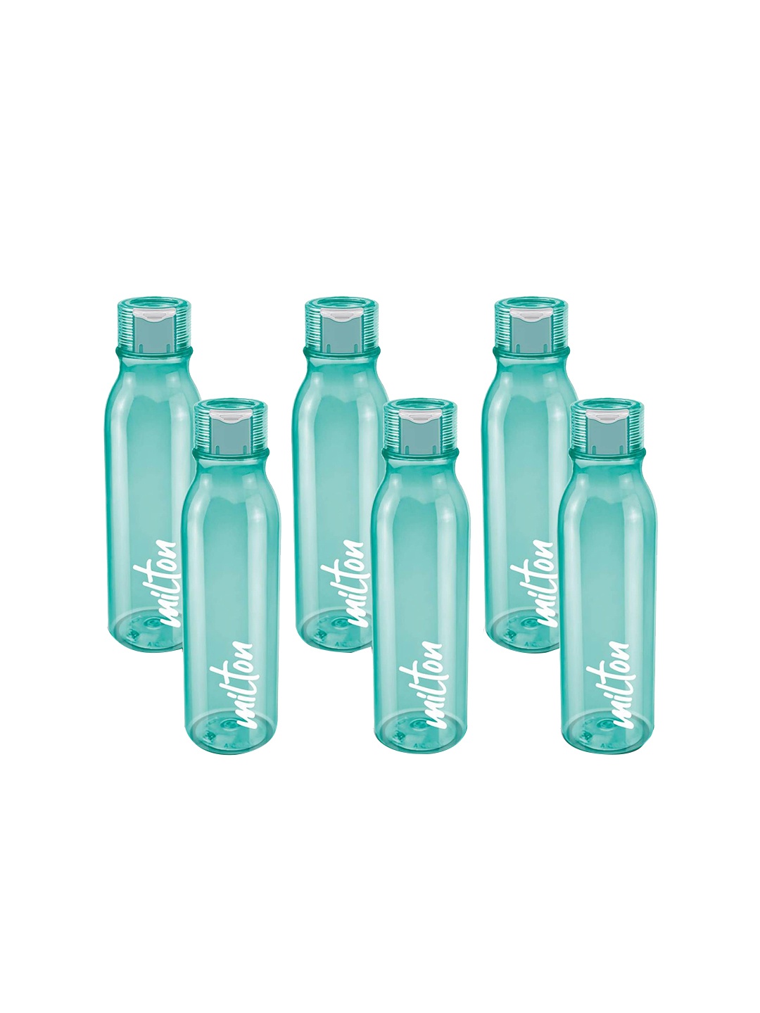 

Milton Set of 6 BPA Free & Leak-Proof Name Tag Water Bottles 1L each, Green