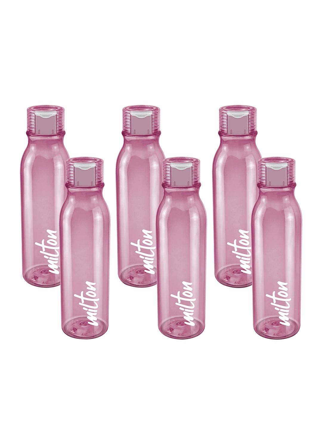 

Milton Set Of 6 Name Tag Pet Water Bottles BPA Free 1 Litre Each, Burgundy
