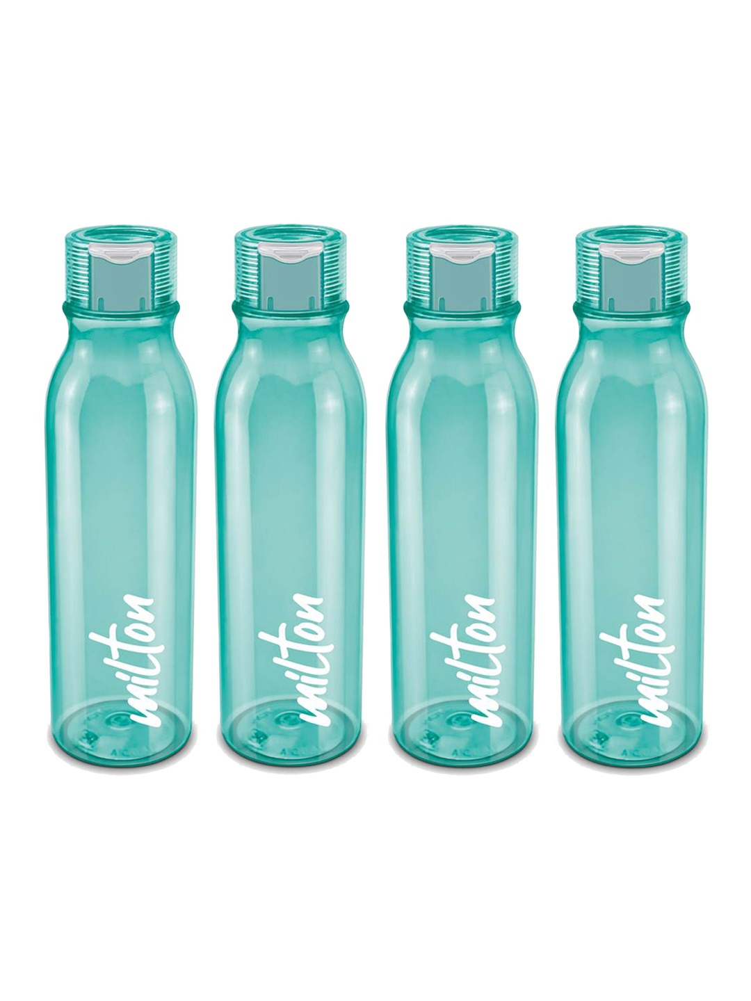 

Milton Set of 4 Name Tag BPA Free Leak Proof Pet Water Bottles 1 Litre Each, Green