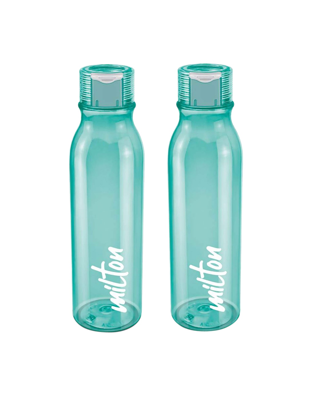 

Milton Set Of 2 BPA Free Name Tag Pet Water Bottles 1L each, Green