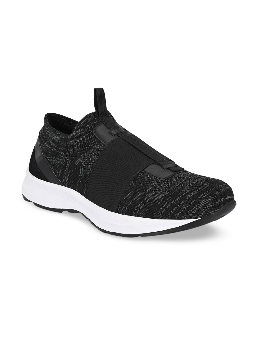 

KLEAT Men Woven Design Slip-On Sneakers, Black