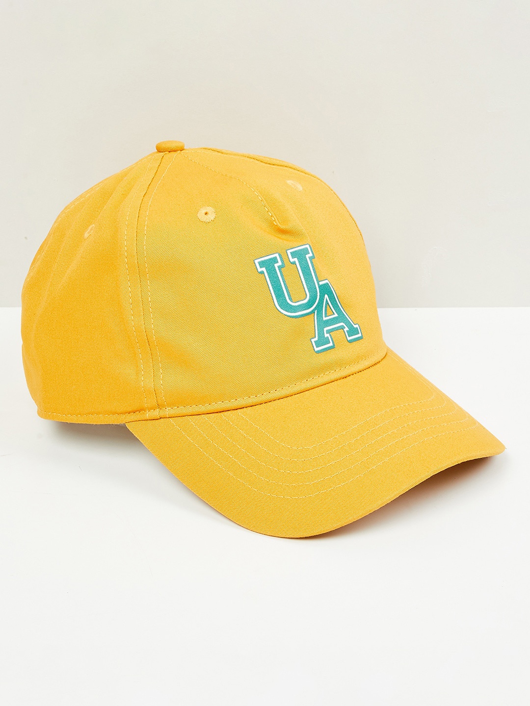

max Women Printed Cap, Yellow