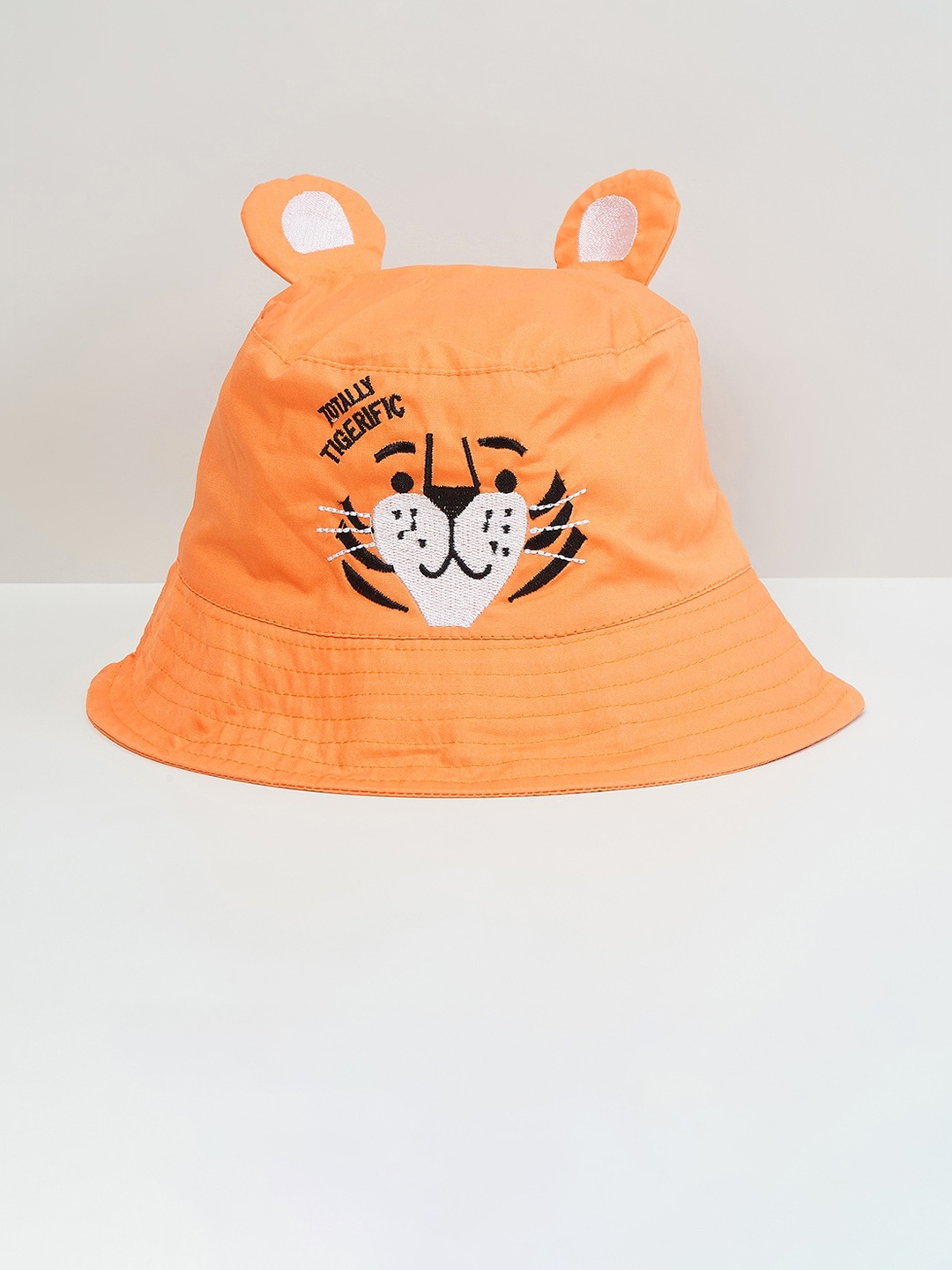 

max Boys Embroidered Bucket Cap, Orange