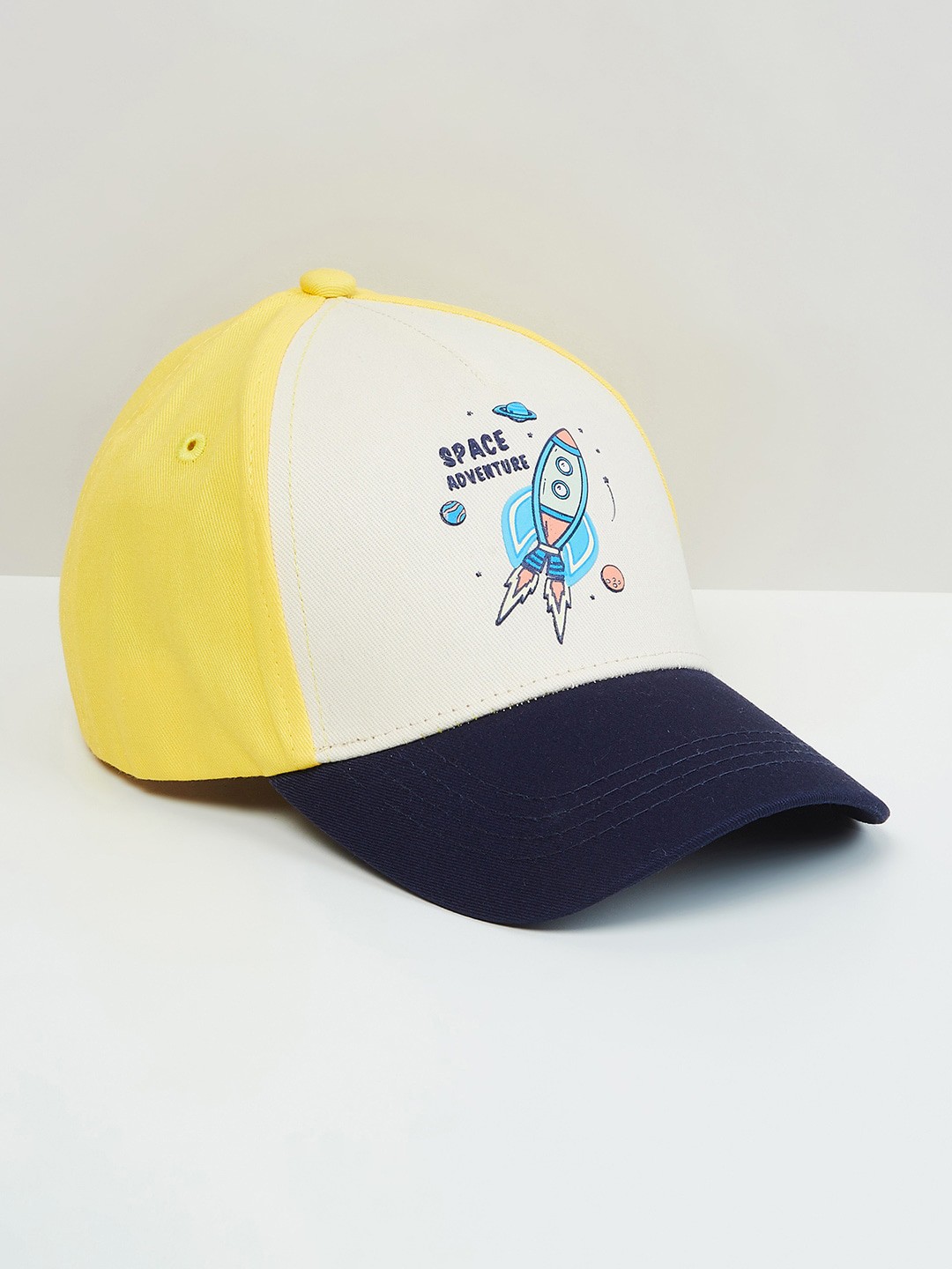 

max Boys Colourblocked Cap, Yellow