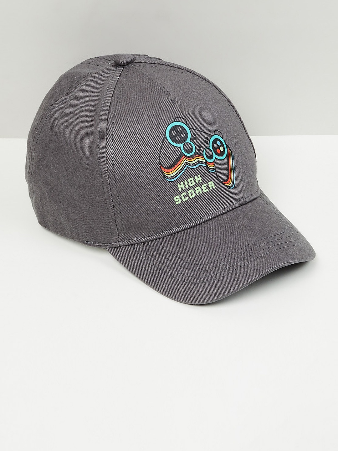 

max Boys Printed Cap, Grey