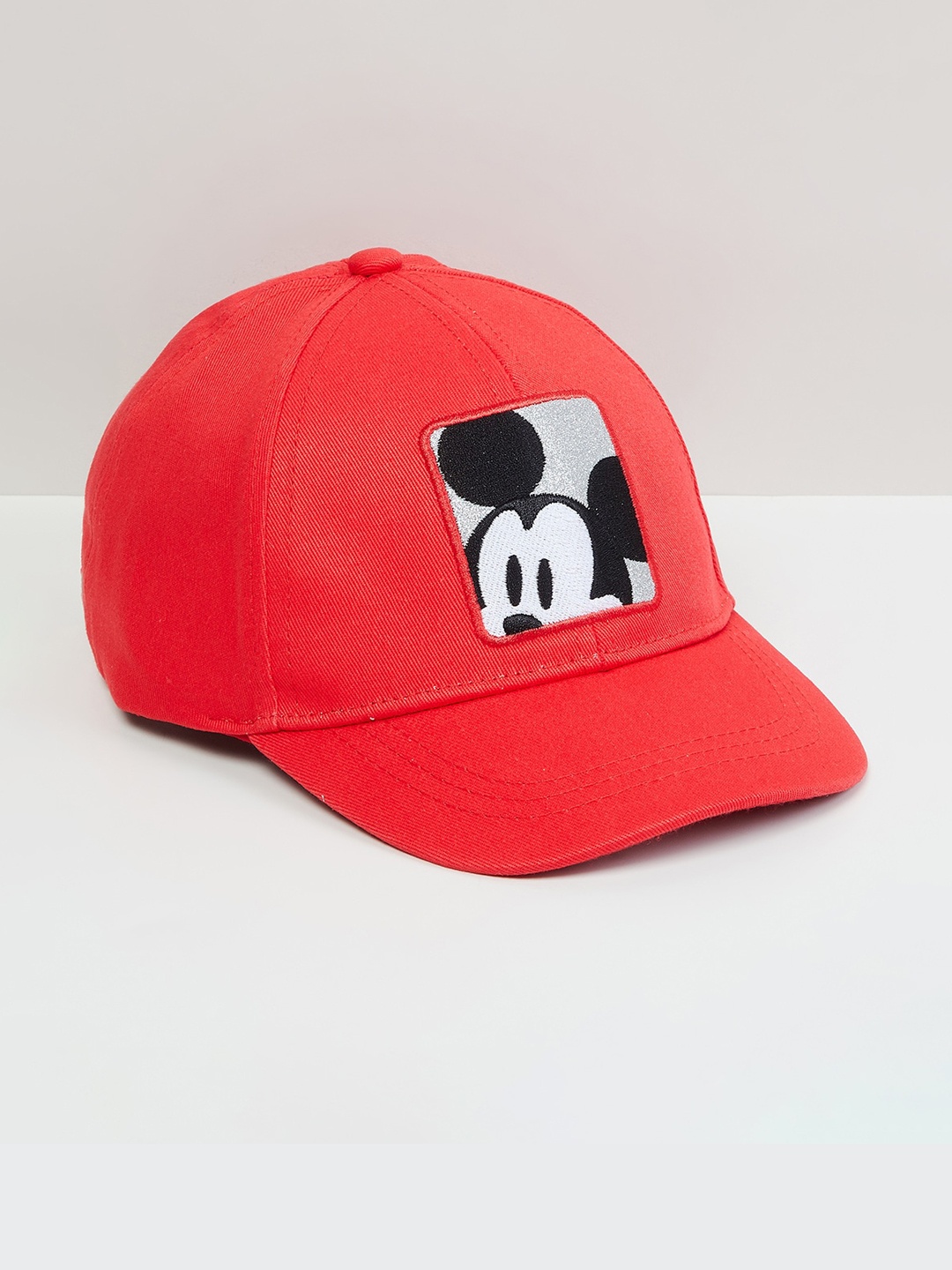 

max Boys Embroidered Mickey Cap, Red