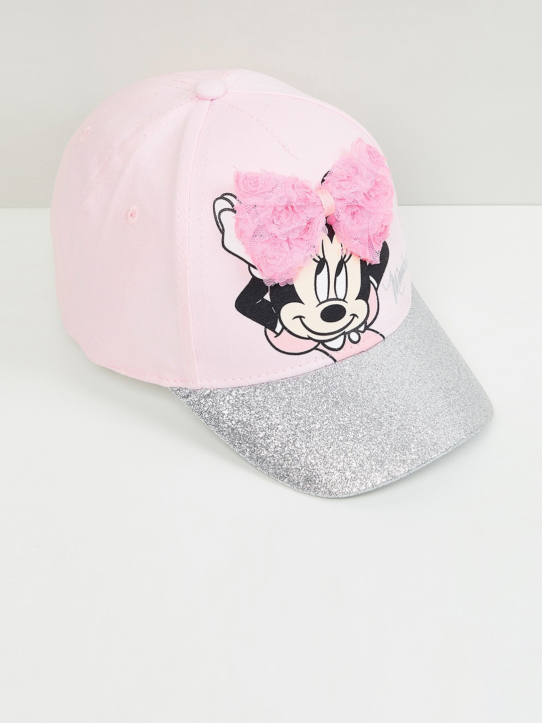 

max Girls Minnie Mouse Printed Cap, Pink