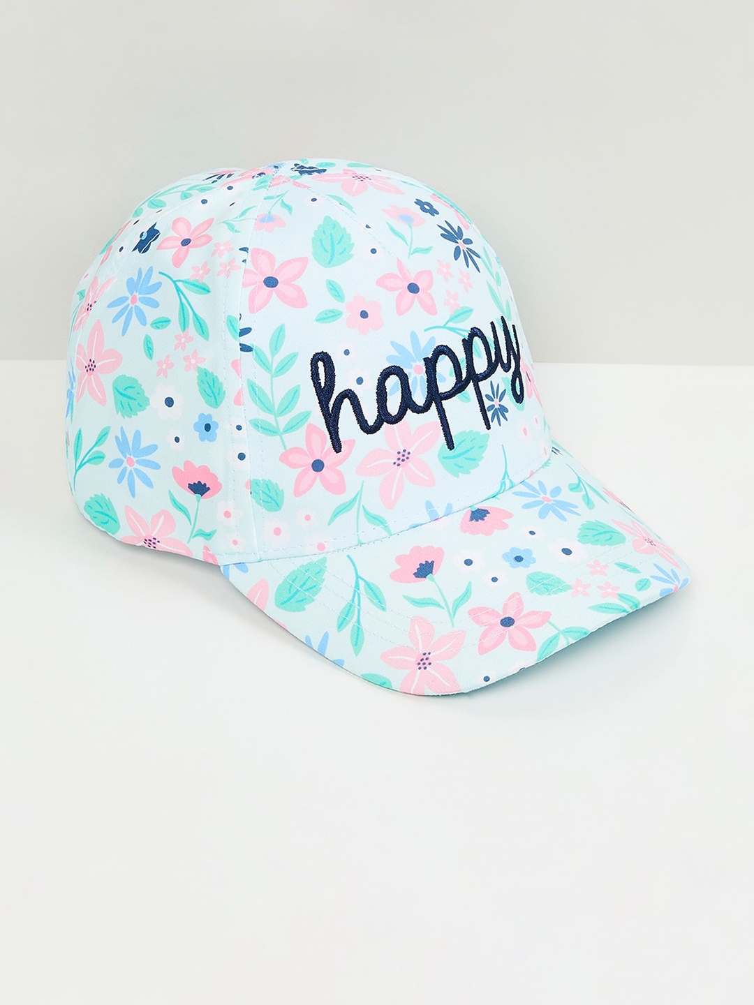 

max Girls Floral Printed Cap, Blue