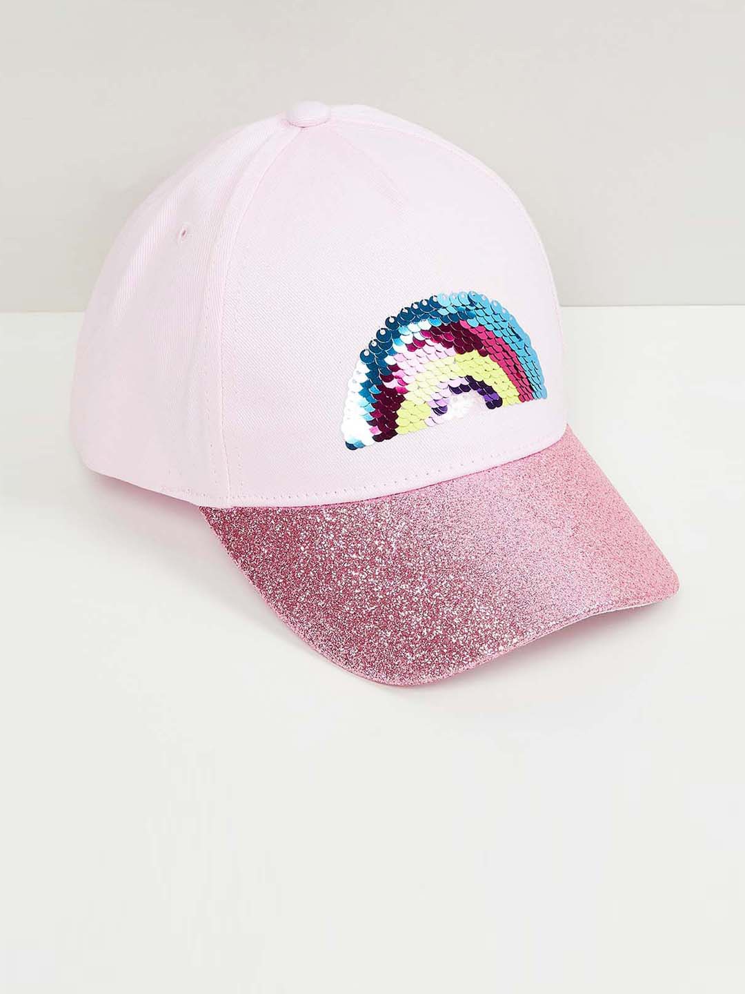 

max Girls Sequinned Cap, Pink