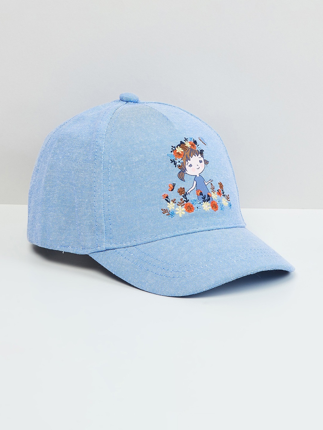 

max Girls Embroidered Cap, Blue
