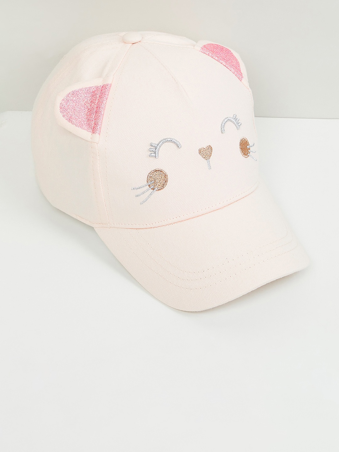 

max Girls Embroidered Cap, Pink
