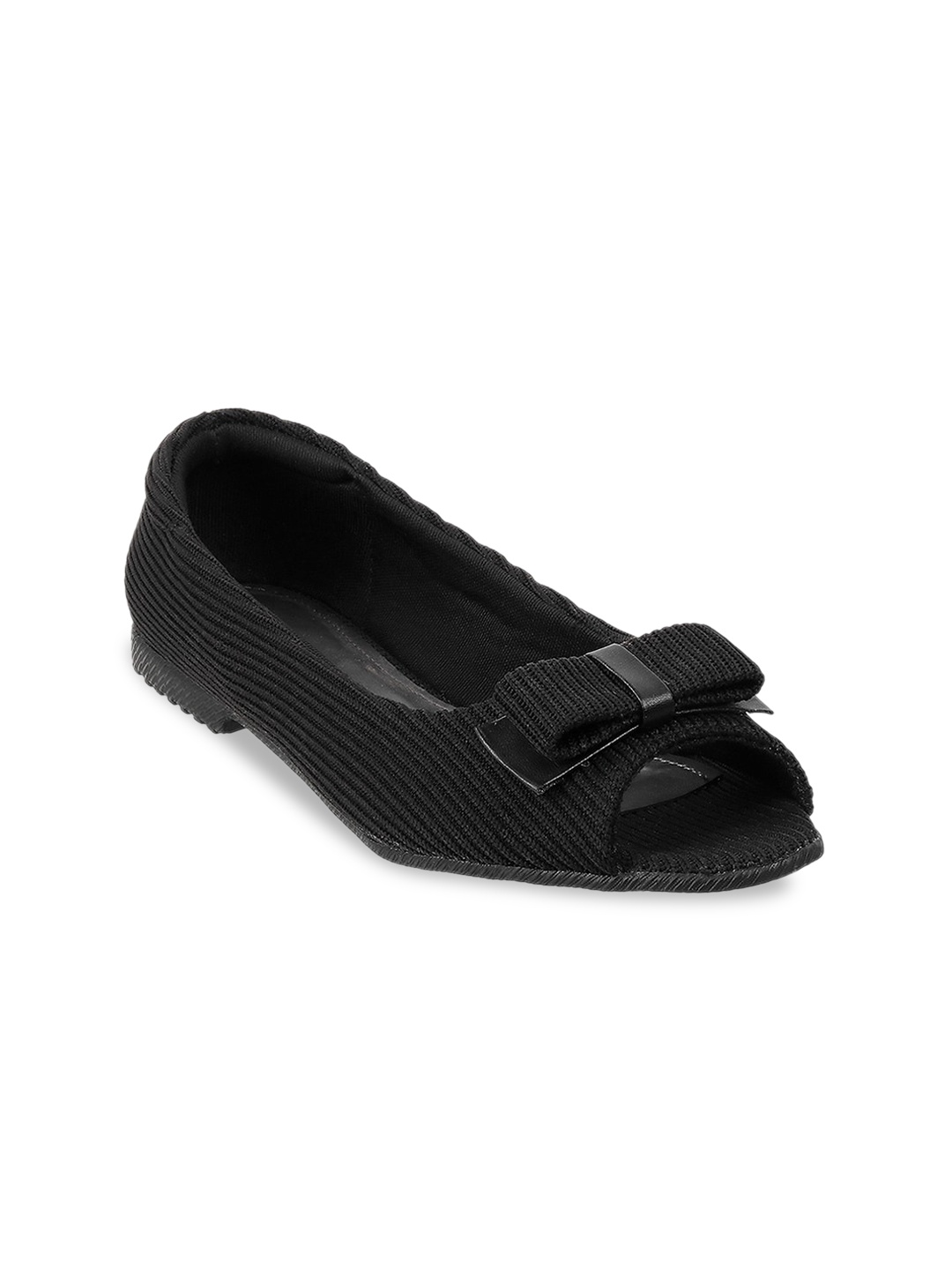 

Metro Women Ballerinas with Bows Flats, Black