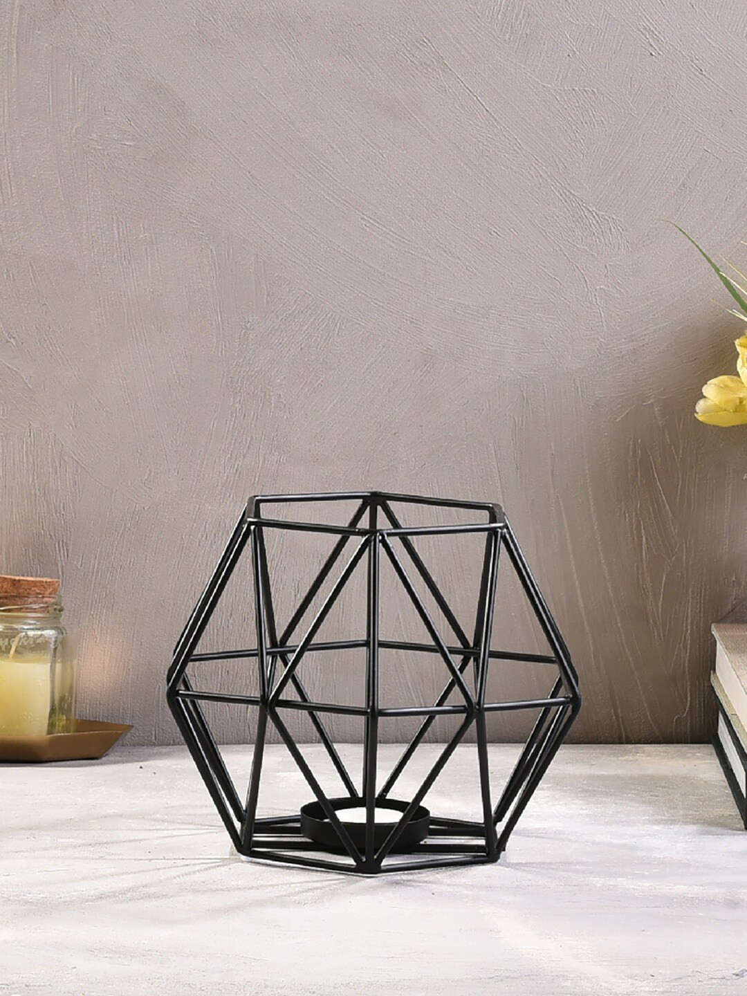 

The 7 DeKor Black Solid Candle Holders
