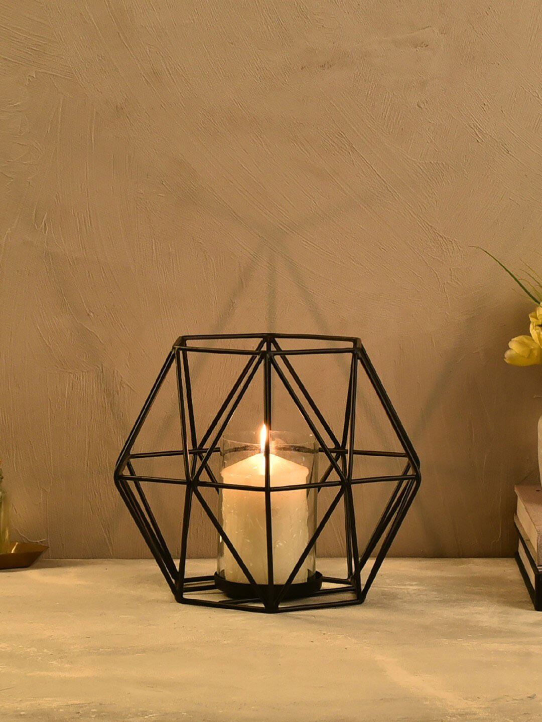 

The 7 DeKor Unisex Black Solid Candle Holder