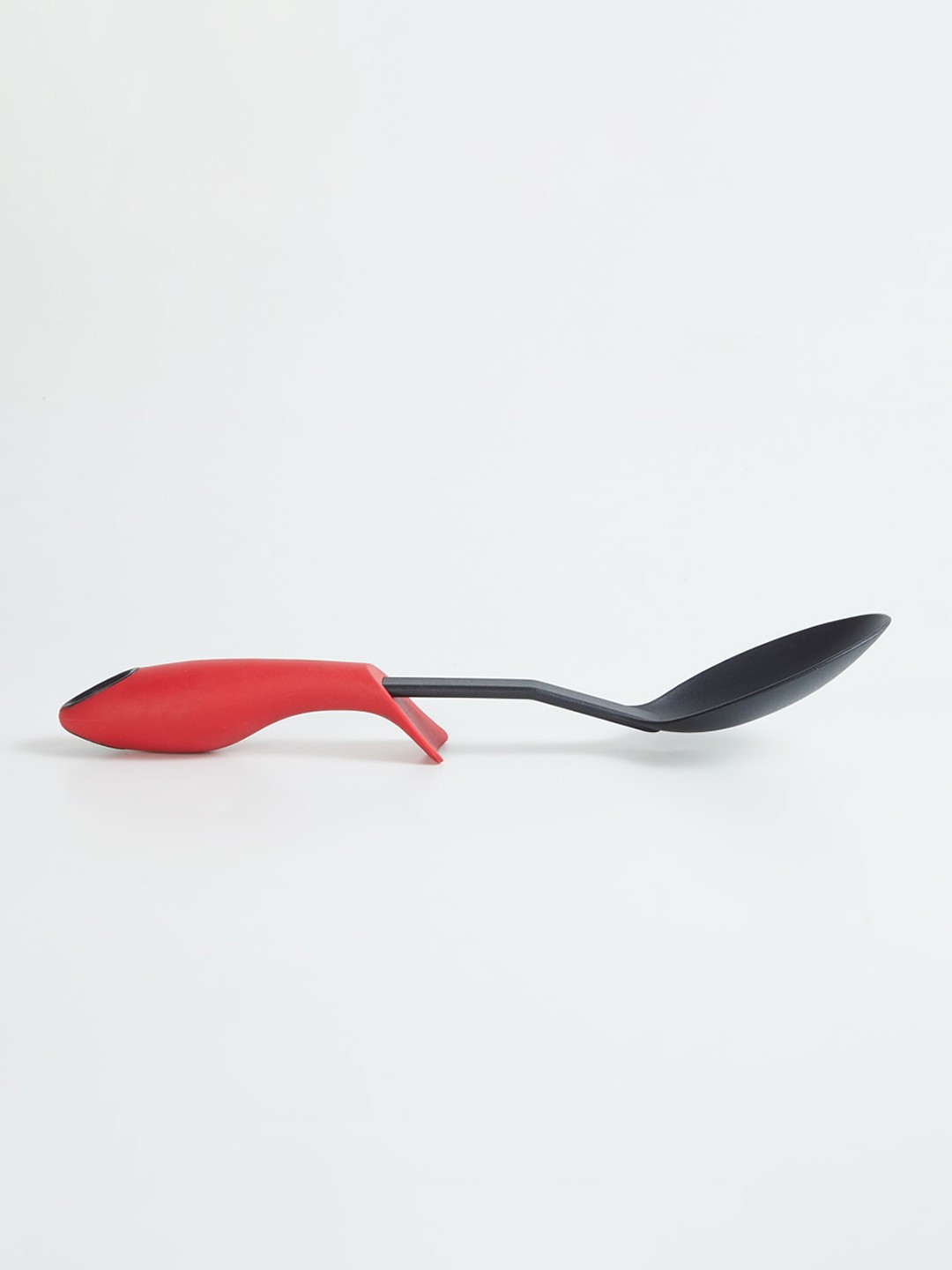 

Home Centre Black & Red Solid Nylon Spoon with In-built Spoon Rest