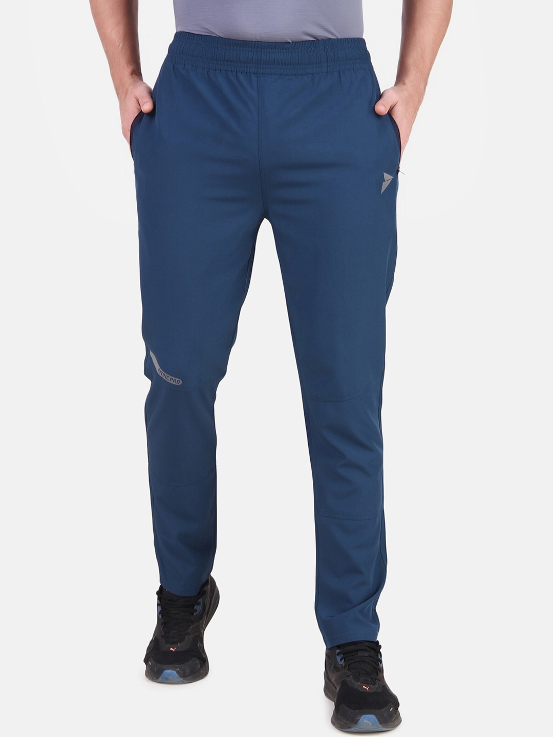 

FITINC Men Blue Solid Rapid-Dry Fit Light Weight Track Pants