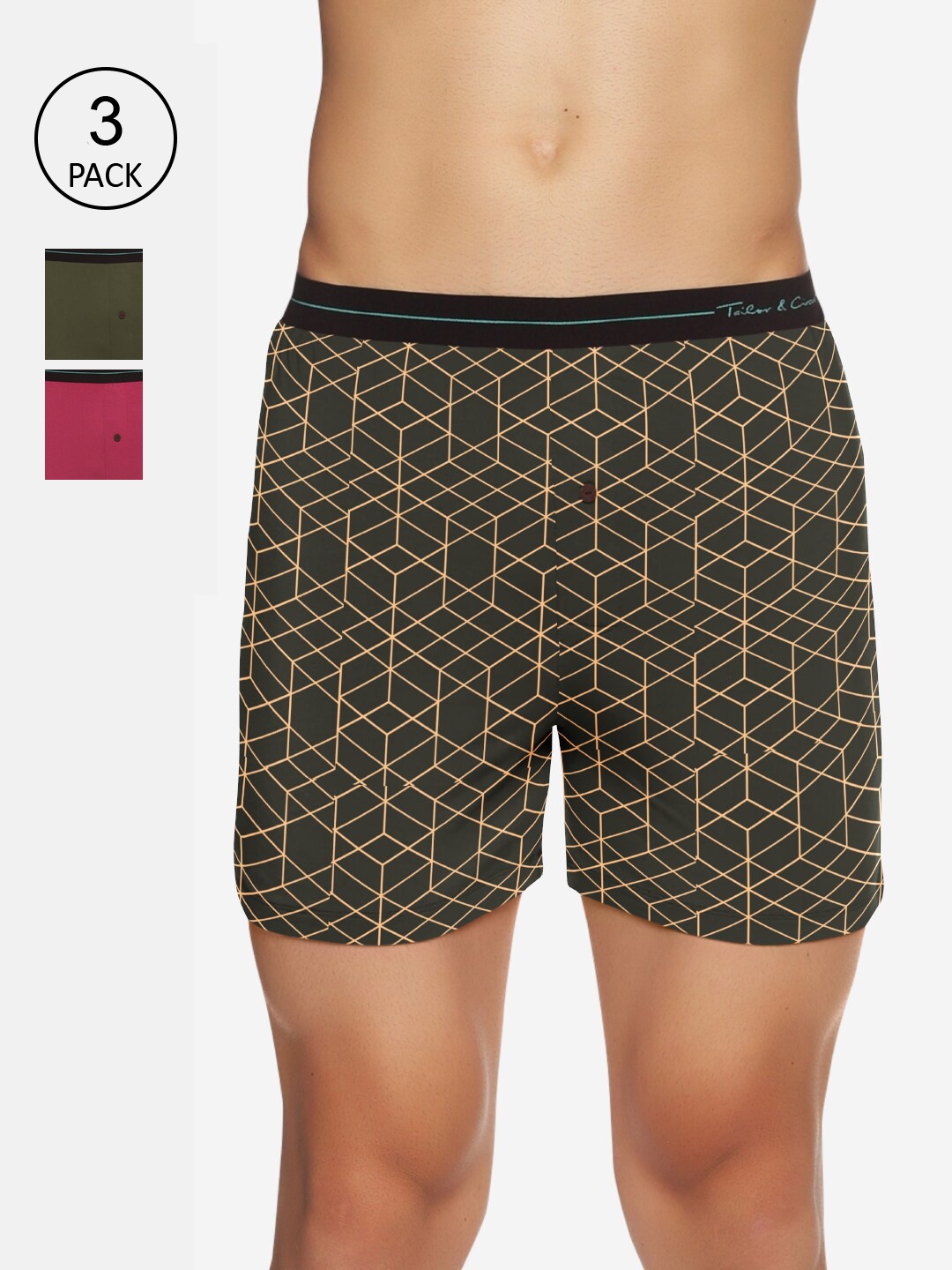 

Tailor & Circus Men Pack Of 3 Assorted Boxers