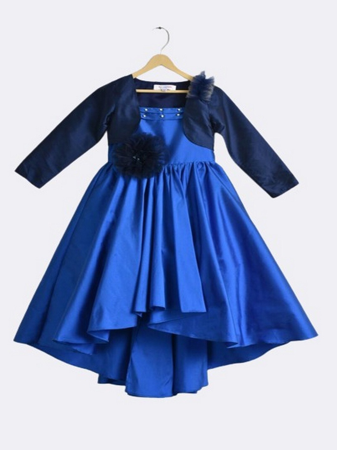 

Jelly Jones Girls Blue Silk Midi Dress