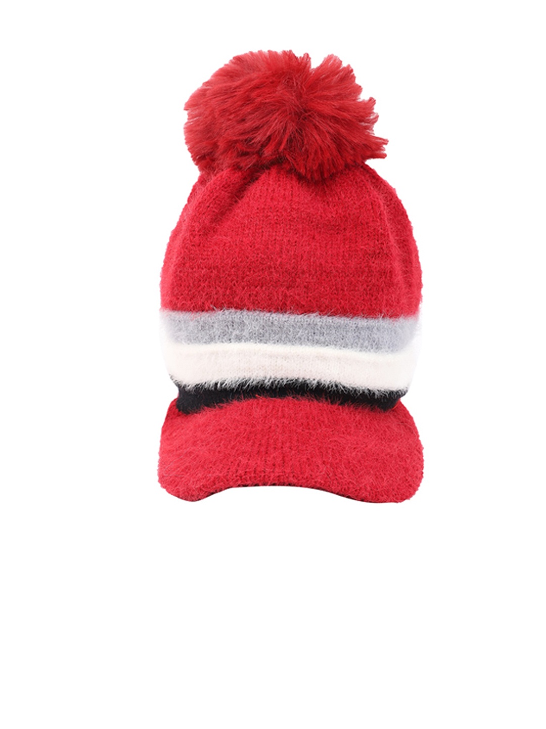 

ELLIS Women Colourblocked Beanie, Red