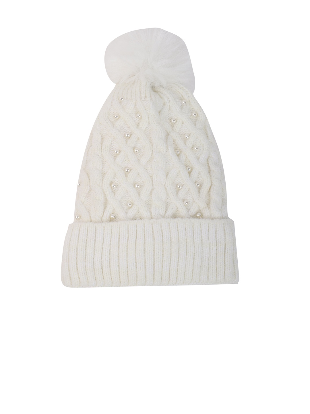 

ELLIS Women White Acrylic Caps