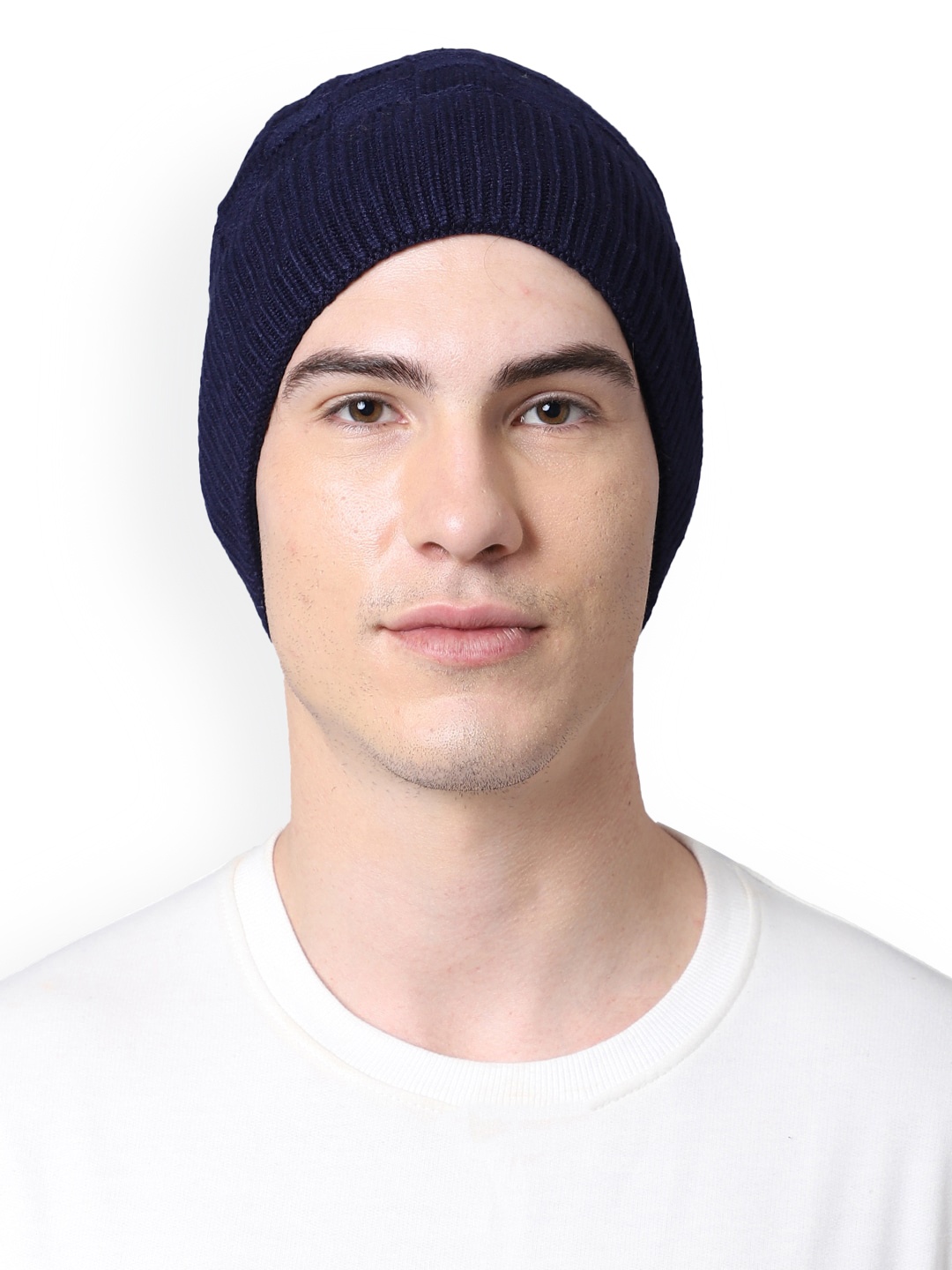 

ELLIS Men Solid Beanie, Blue