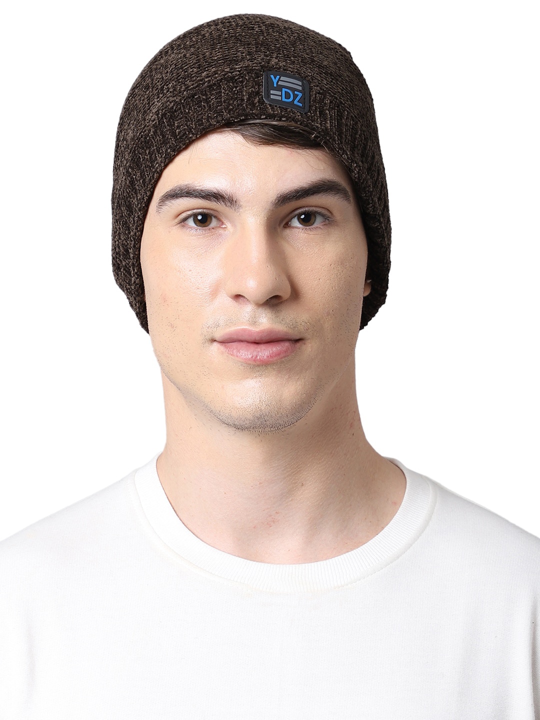 

ELLIS Men Brown Self-Design Beanie
