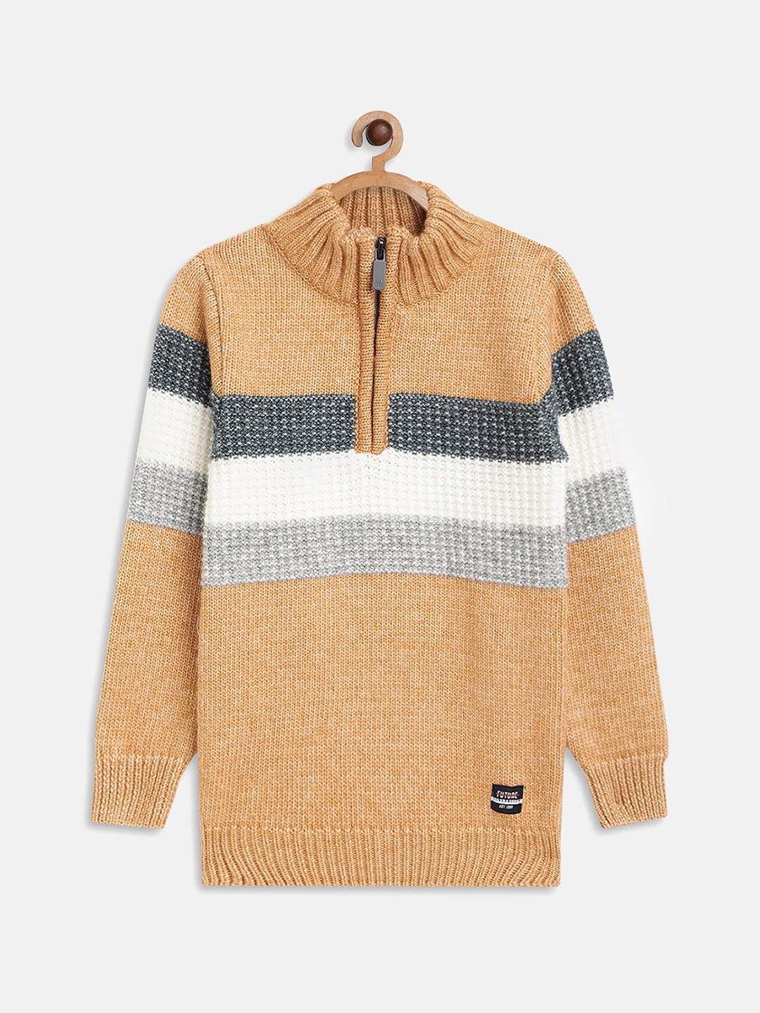 

Octave Boys Yellow & White Striped Pullover