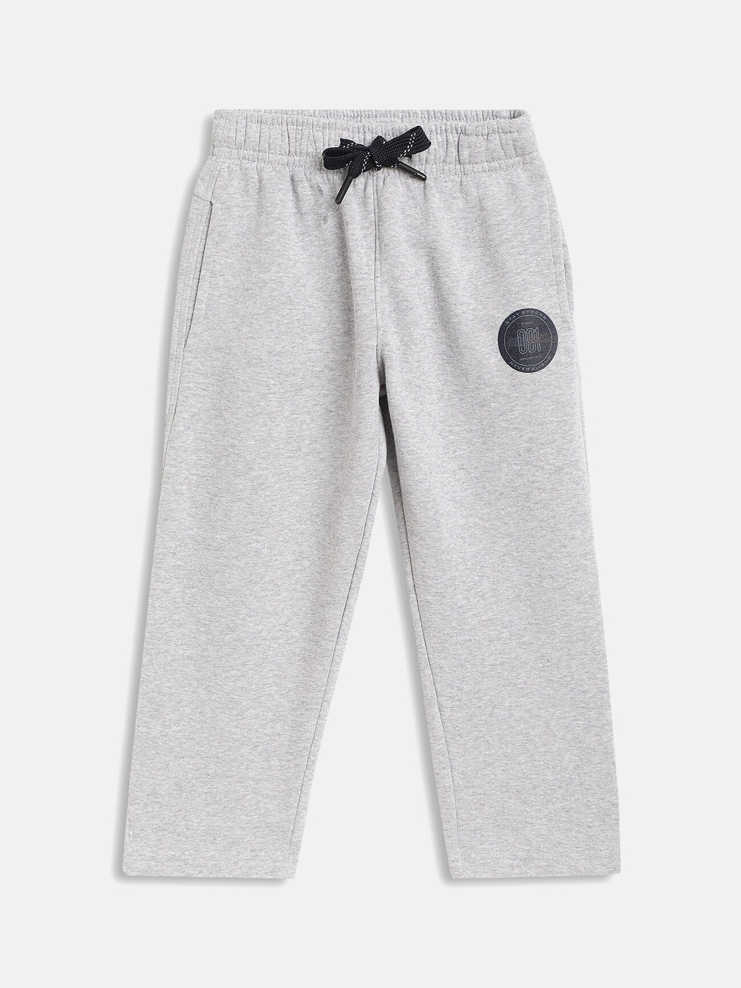 

Octave Boys Grey Solid Cotton Drawstring Track Pants