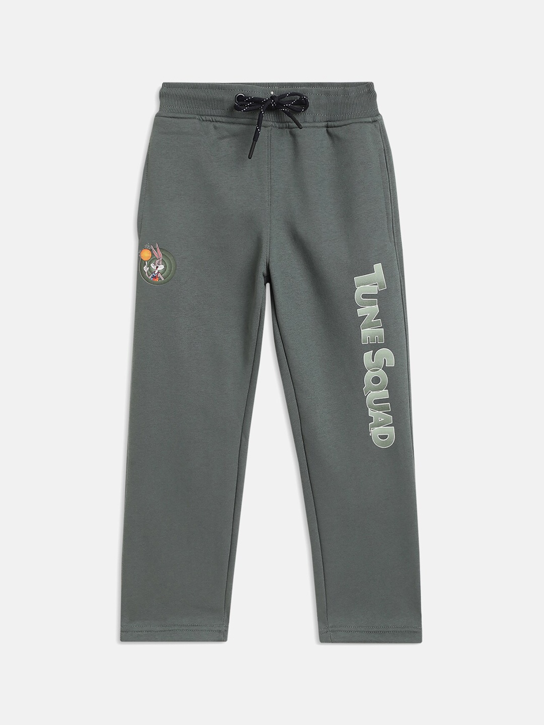 

Octave Boys Olive-Green Solid Drawstring Track Pants
