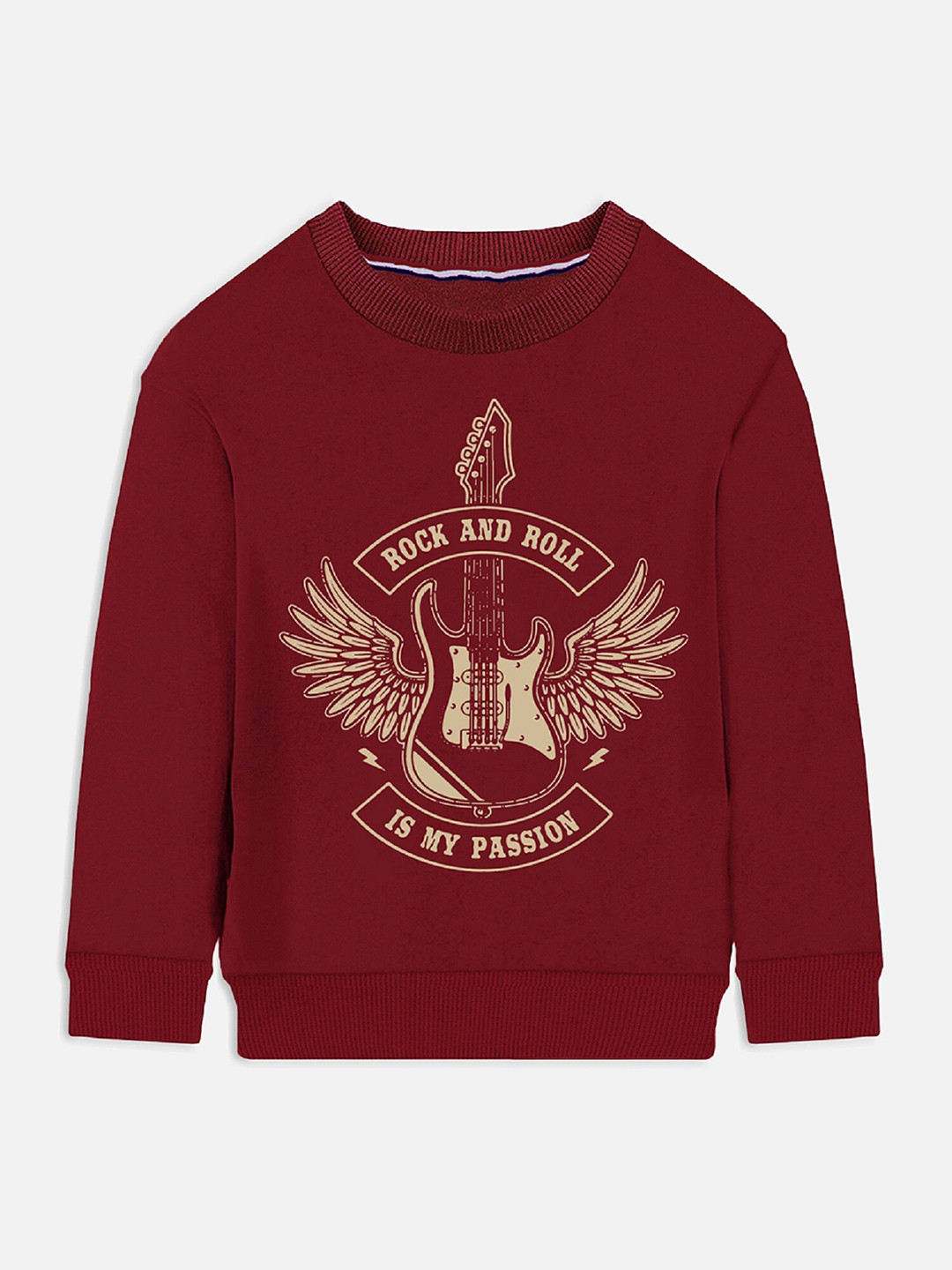 

Trampoline Boys Maroon Printed Sweatshirt