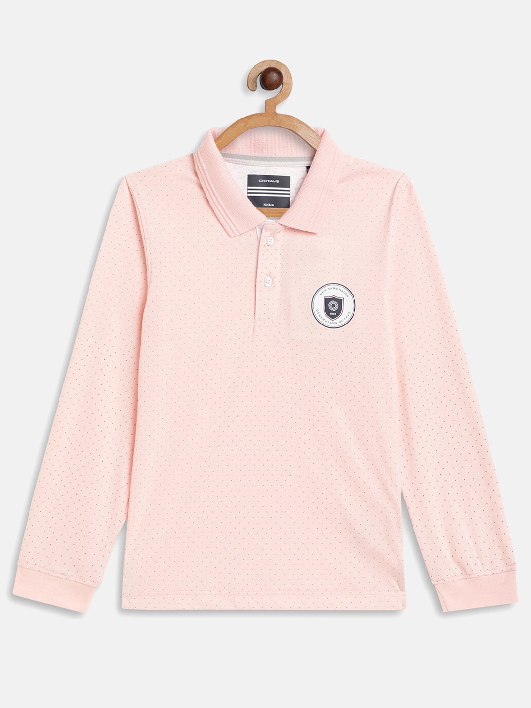 

Octave Boys Pink Polo Collar T-shirt