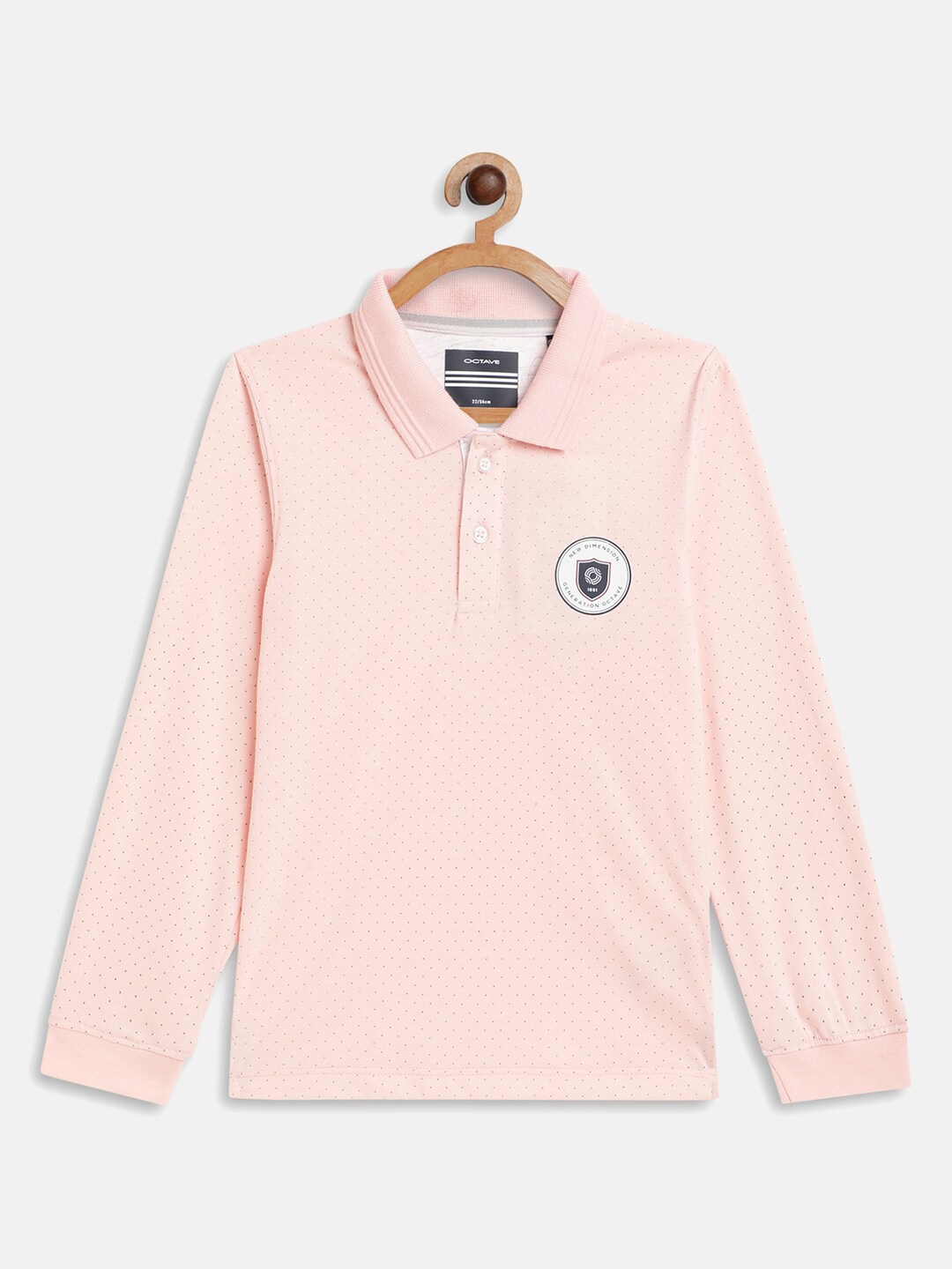 

Octave Boys Pink Polo Collar T-shirt