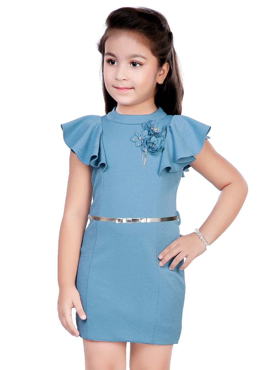 

Hunny Bunny Girls Blue Sheath Dress