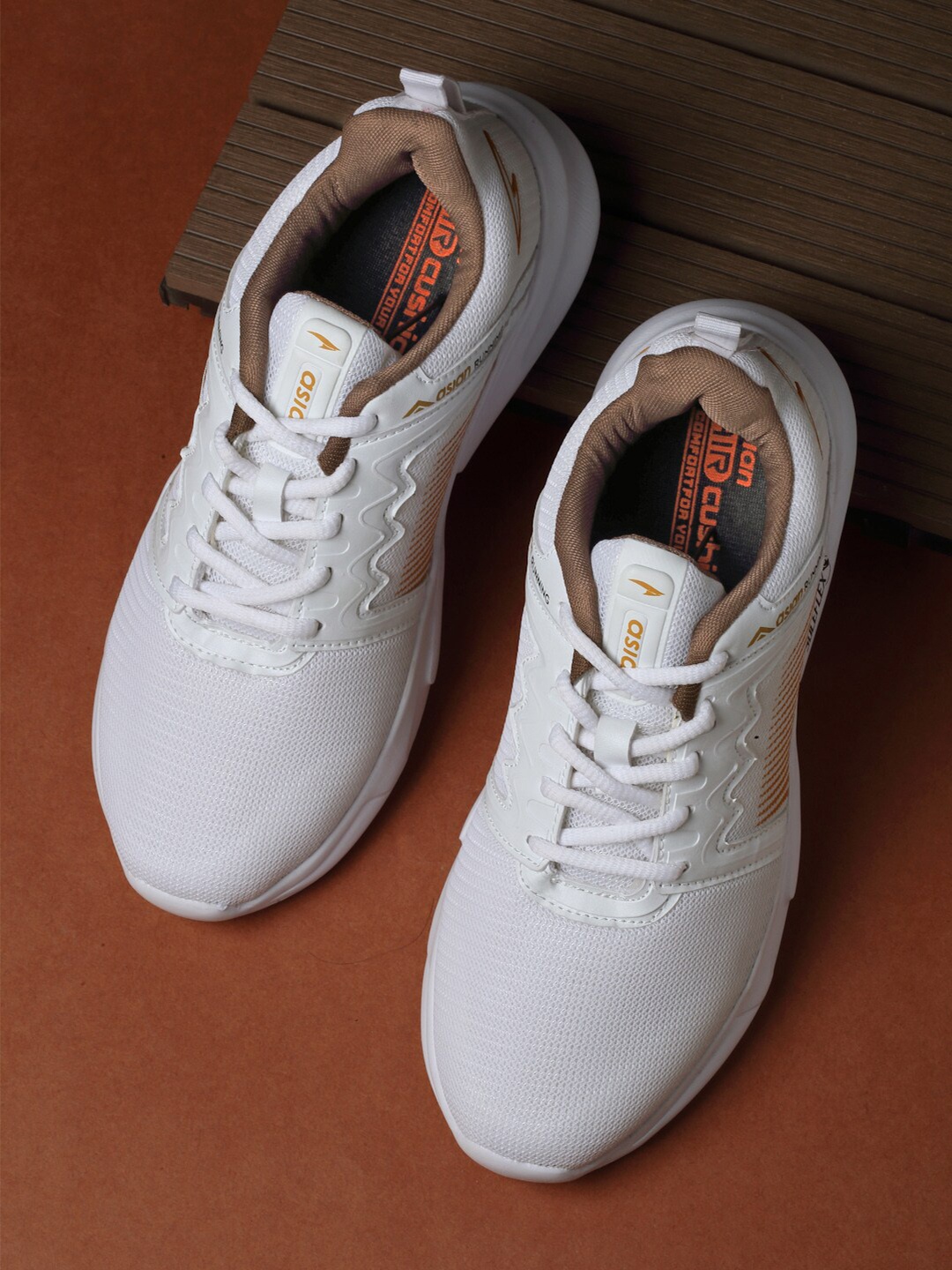 

ASIAN Men Mesh Running Shoes, White