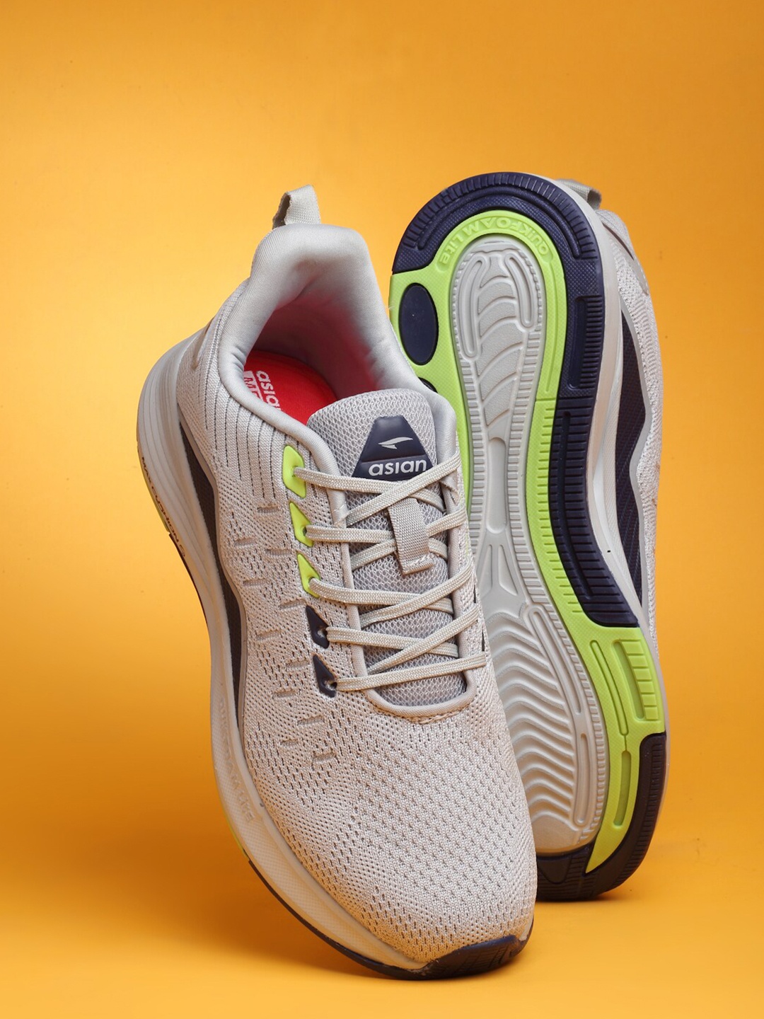 

ASIAN Men Mesh Running Shoes, Grey