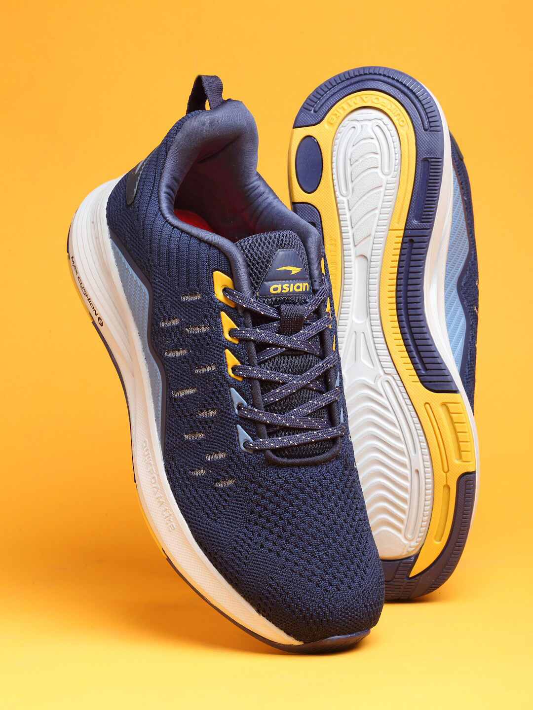 

ASIAN Men Mesh Running Shoes, Navy blue