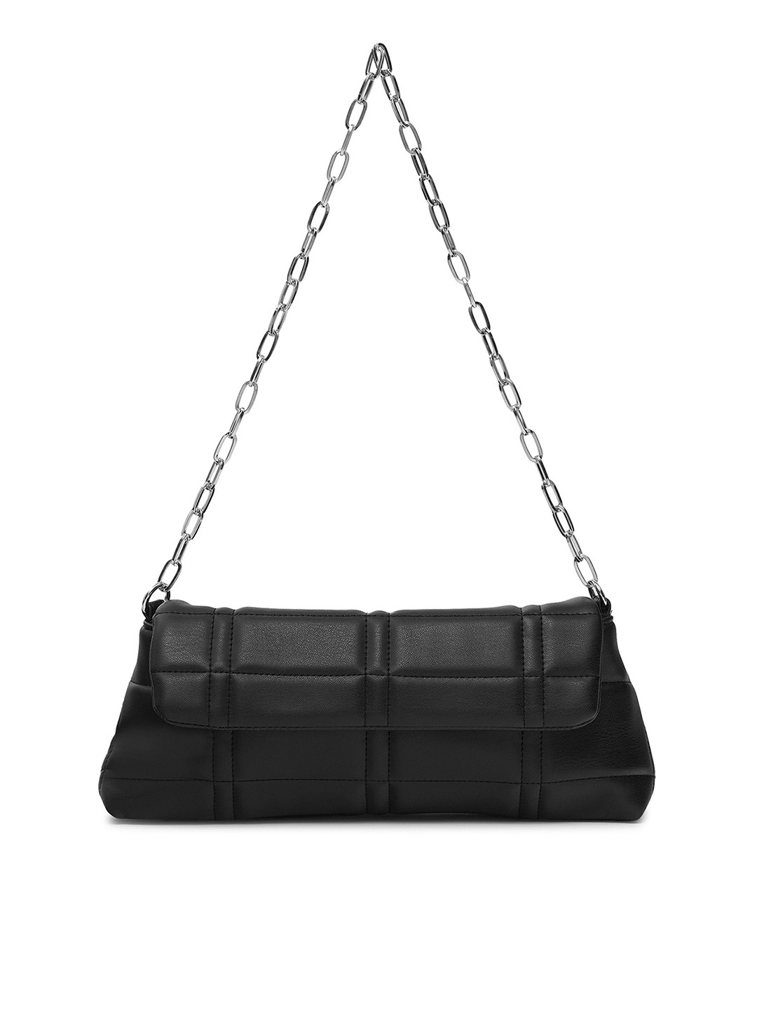 

MIRAGGIO Women Black Solid Quilted Shoulder Bag