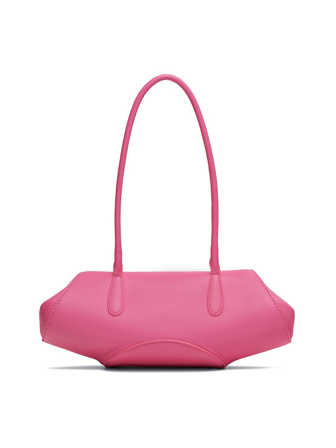 

MIRAGGIO Women Pink Solid Shoulder Bag with Elogated Handles
