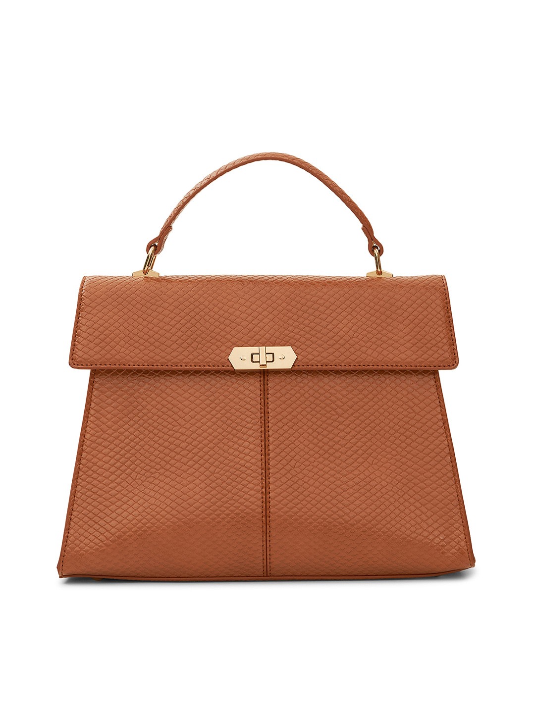

MIRAGGIO Satchel Bag with Detachable Sling Strap, Brown