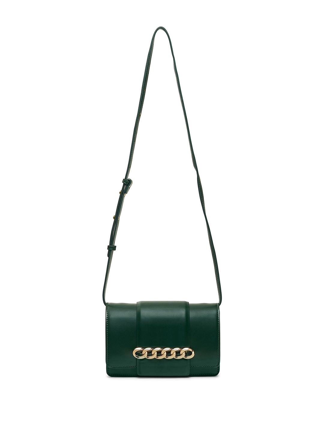 

MIRAGGIO Amanda Chain Design Sling Bag, Green