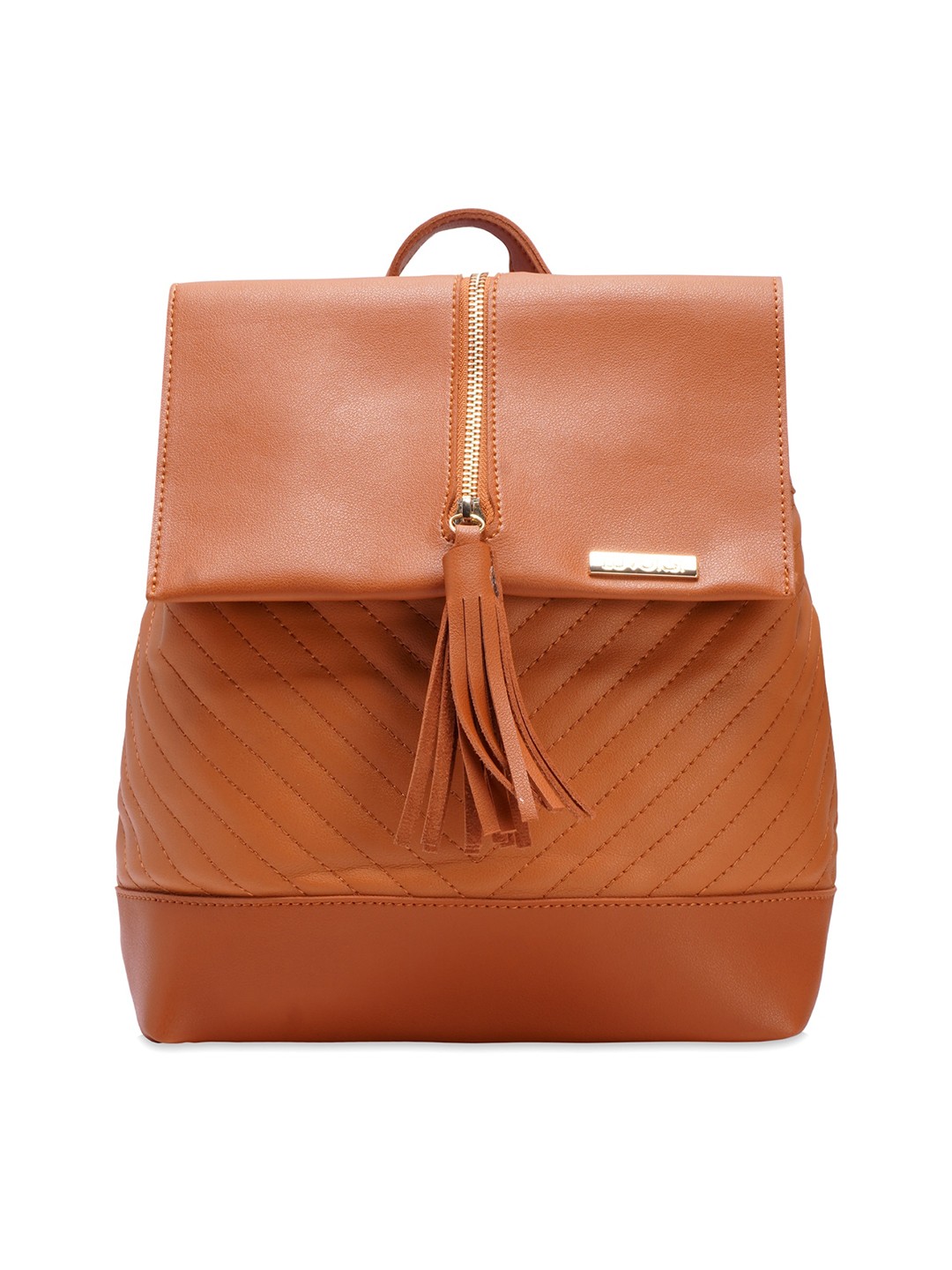 

Luvoksi Women Tasselled Backpack, Tan