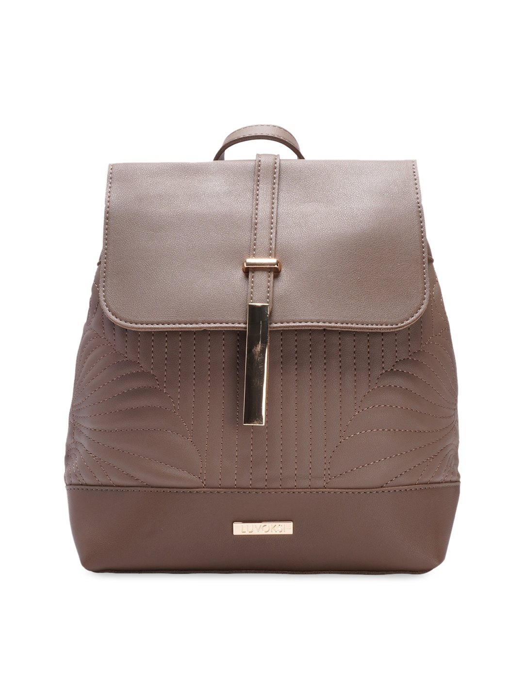 

Luvoksi Women Quilted Casual Backpack, Brown