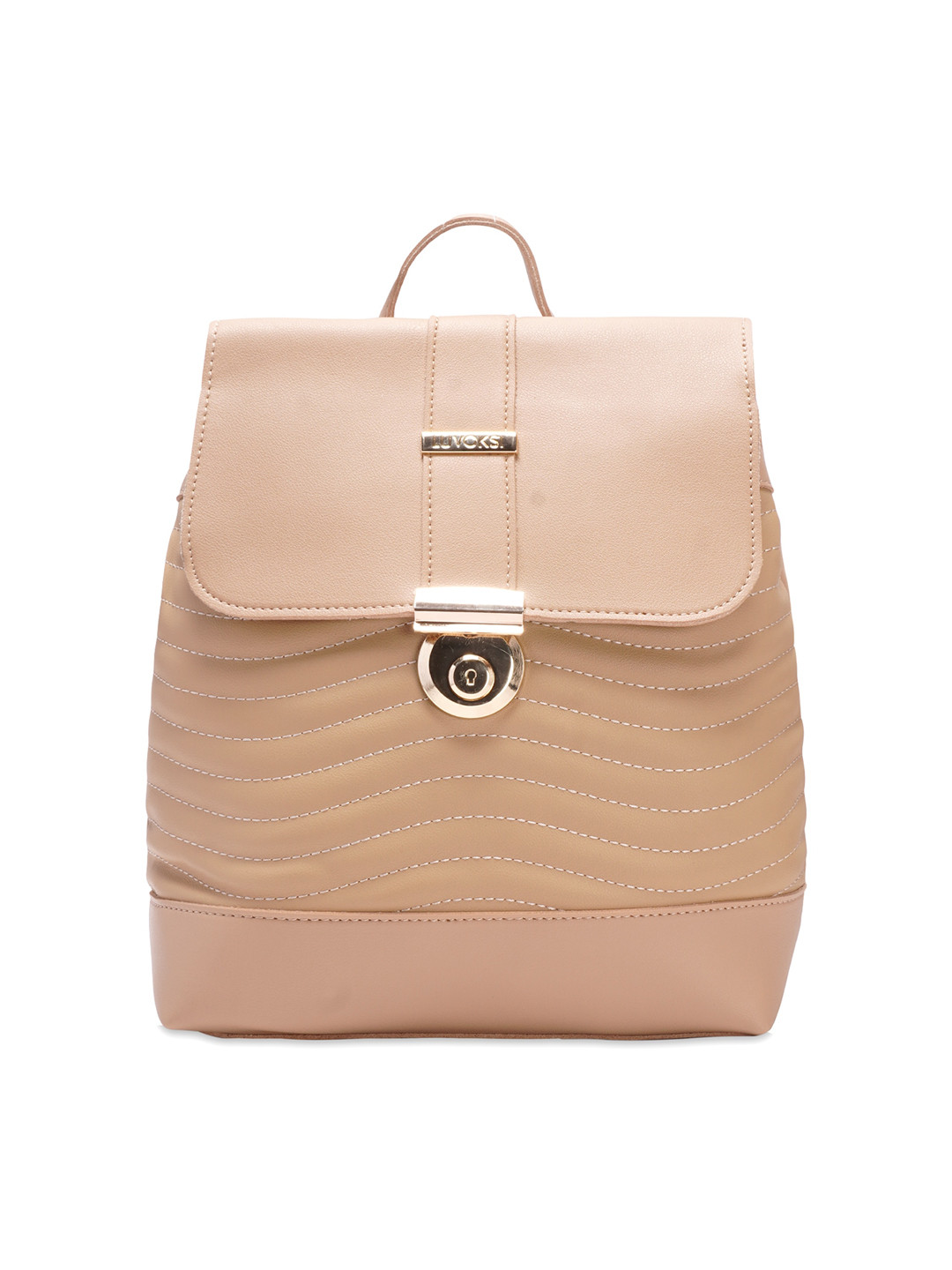 

Luvoksi Women Tasselled Backpack, Beige
