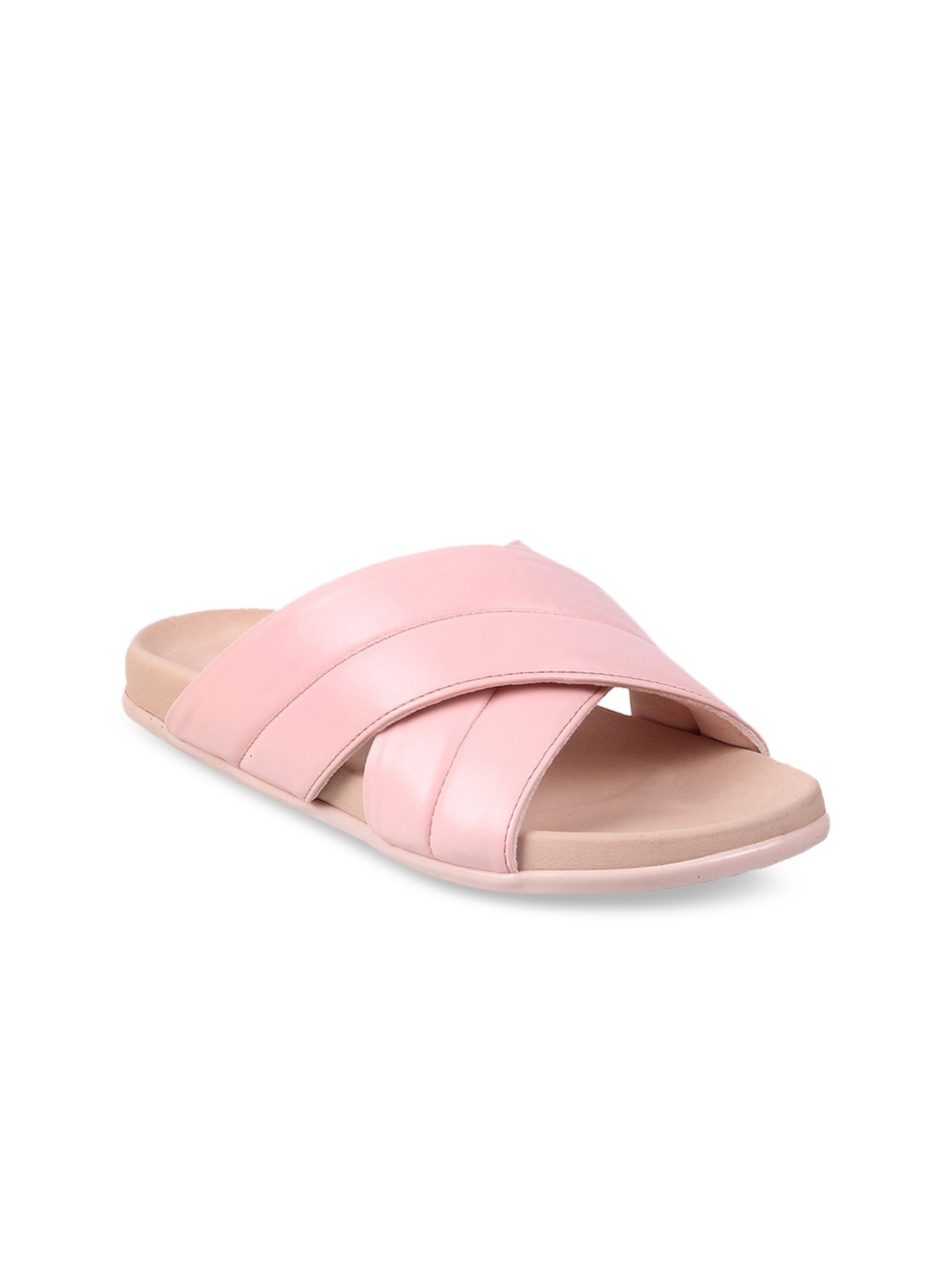 

Mochi Women Open Toe Flats, Pink